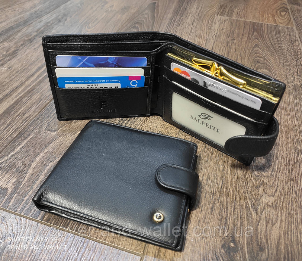 Небольшой горизонтальный женский кошелек из натуральной кожи F Salfeite Киев - изображение 1