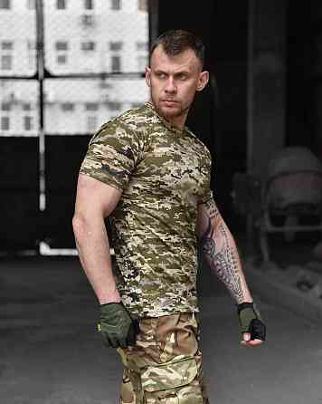 Футболка военная тактическая пиксель всу, армейская пиксель кулир Одесса