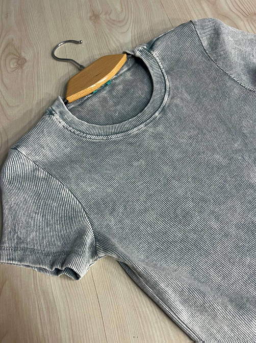 Сукня жіноча MMC 240032 середньої довжини футболкою варена тай-дай в рубчик, світло-сірий, one size Київ - фото 8