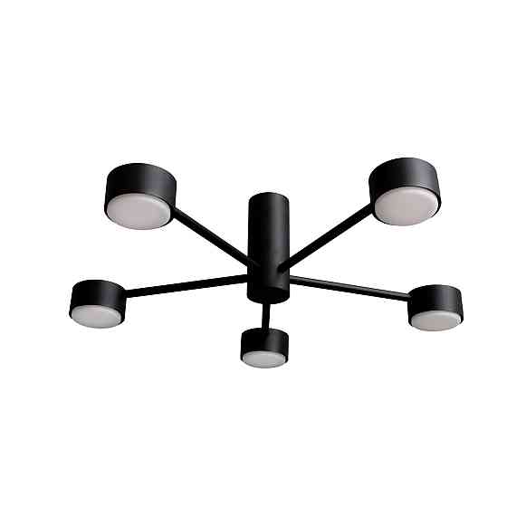 Люстра потолочная MSK Electric Copter на пять круглых плафонов под лампы GX53 черная NL 8041-5 BK Одесса