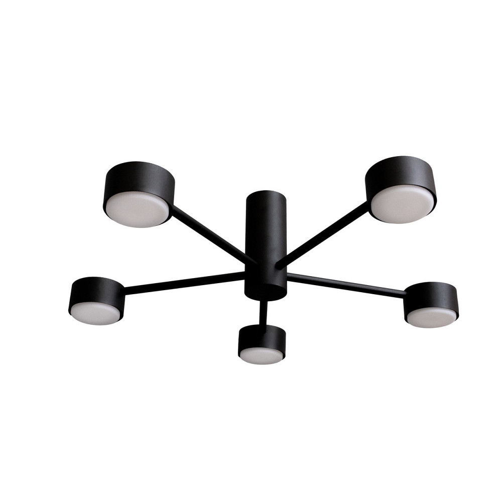 Люстра потолочная MSK Electric Copter на пять круглых плафонов под лампы GX53 черная NL 8041-5 BK Одесса - изображение 2