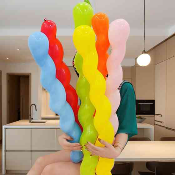 Кульки Спіраль набір 50 штук 40 дюймів різнобарвний Київ