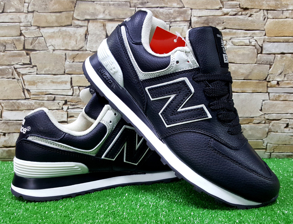 Мужские кроссовки New Balance Black/White ML574EGK ,кожа,оригинал, 46р Киев - изображение 4