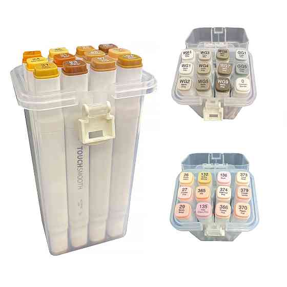 Маркери TOUCH 12 кольорів набір двосторонніх тіньових маркерів на спиртовій основі колірна палітра НА ВИБІР Кам'янець-Подільський