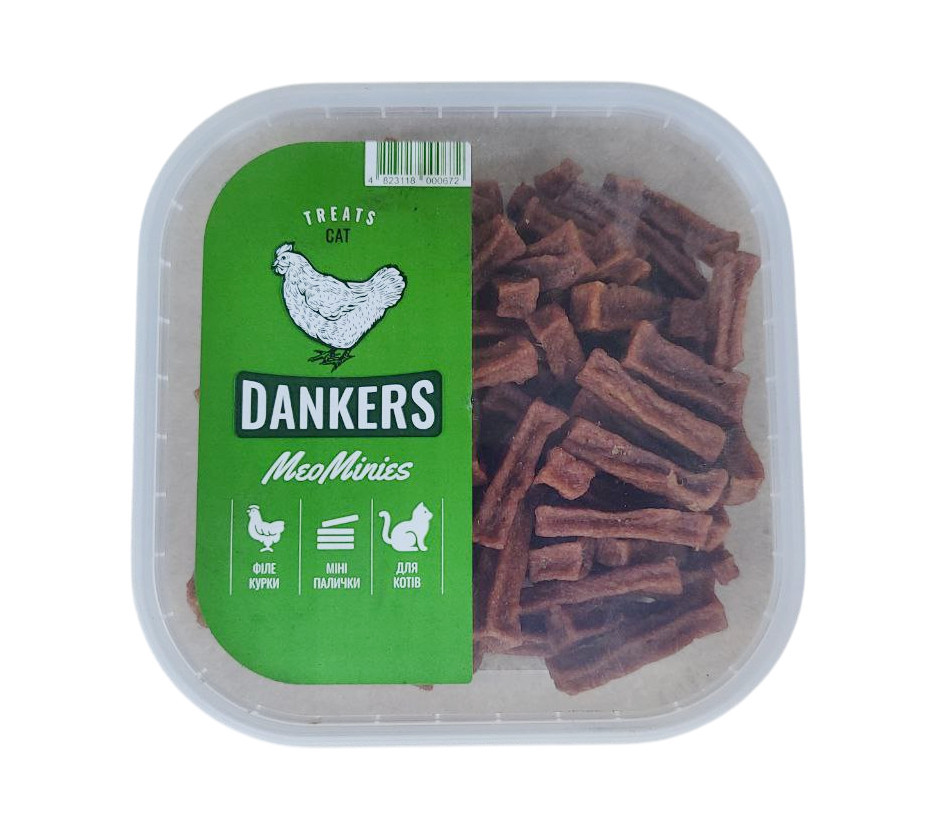 Лакомство для домашних животных MeoCubes Куриные мини-палочки для кошек 100 г Винница - изображение 1