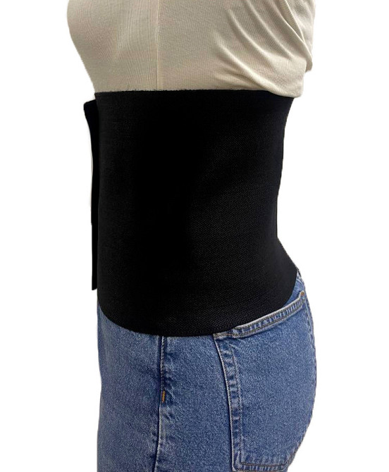 Бандаж абдоминальный послеоперационный с плотной ткани Orthopoint SL-240Y-S, пояс для живота черный, Размер L Каменец-Подольский - изображение 2