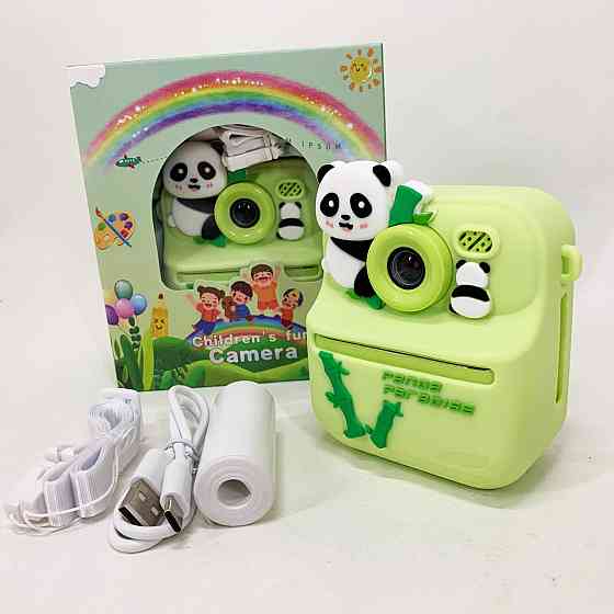 Детский цифровой фотоаппарат с мгновенной печати фото, Камера для детей с быстрой печатью CL-96 Львов