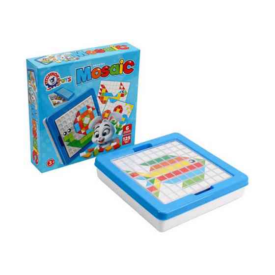 Дитячий розвиваючий набір "Мозаїка" 2215TXK 125 фішок, 6 шаблонів Вінниця