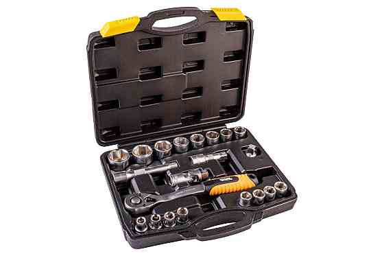 MASTERTOOL Набір інструментів MASTERTOOL PROFI ½" 21 шт 10-32 мм CrV50BV30 протиударний кейс 78 Київ