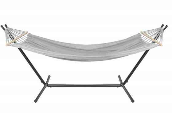 Двухместный садовый гамак с подвесной рамой 200х150 см + чехол Gardlov (27293) Нововолынск