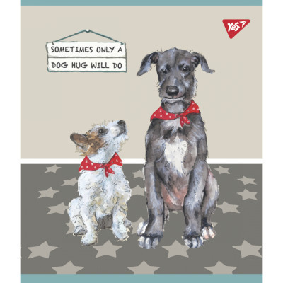 Тетрадь Yes А5 Dogs 24 листов клетка 24 листа (766834) Винница - изображение 1