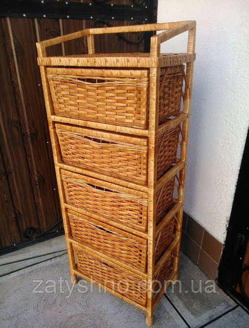 Шухляда плетеная высокая на 5 ящиков Киев - изображение 7