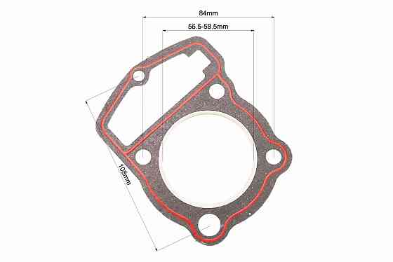 Прокладка головки циліндра CB-125cc 56,5/58,5мм Київ