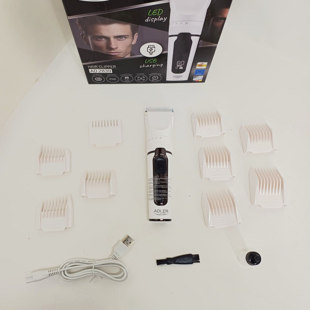 Машинка для стрижки волос беспроводная ADLER, Электробритва для стрижки головы Триммер висков BF-58 Львов - изображение 8