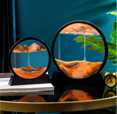 Песочная картина БОЛЬШАЯ 27см, Рамка с кварцевым песком, декор интерьера, рамка для релакса СИНЯЯ Кременчуг - изображение 2