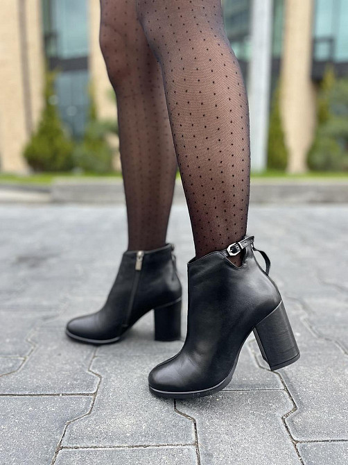 Stepter Черевики жіночі STEPTER чорні натуральна шкіра каблук 8 см 36/40 (6407) Коломия - фото 10