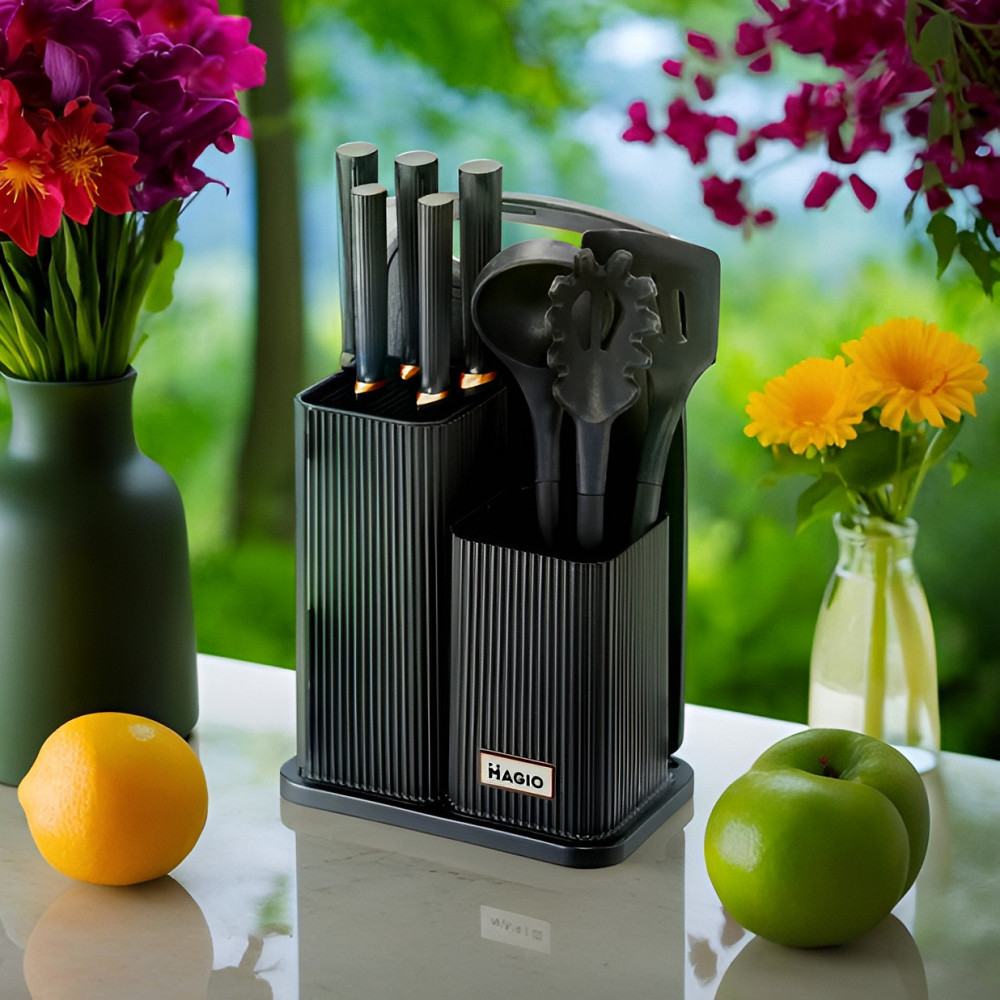 Набір кухонного приладдя Magio MG-1099B ( Чорний ) Харьков - изображение 3