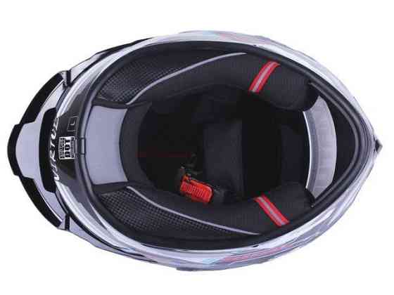 Шолом мотоциклетний інтеграл MD-821, чорний із кольоровим, size XL Мукачево