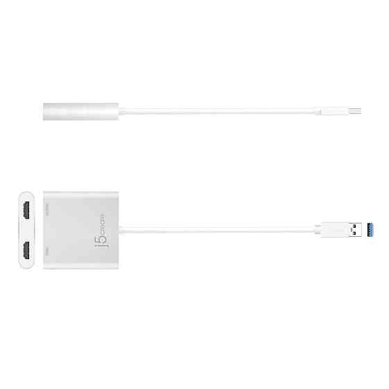 Адаптер J5create USB-A — 2 HDMI (M/F), Silver (JUA365-N) ( 19949 ) Харьков