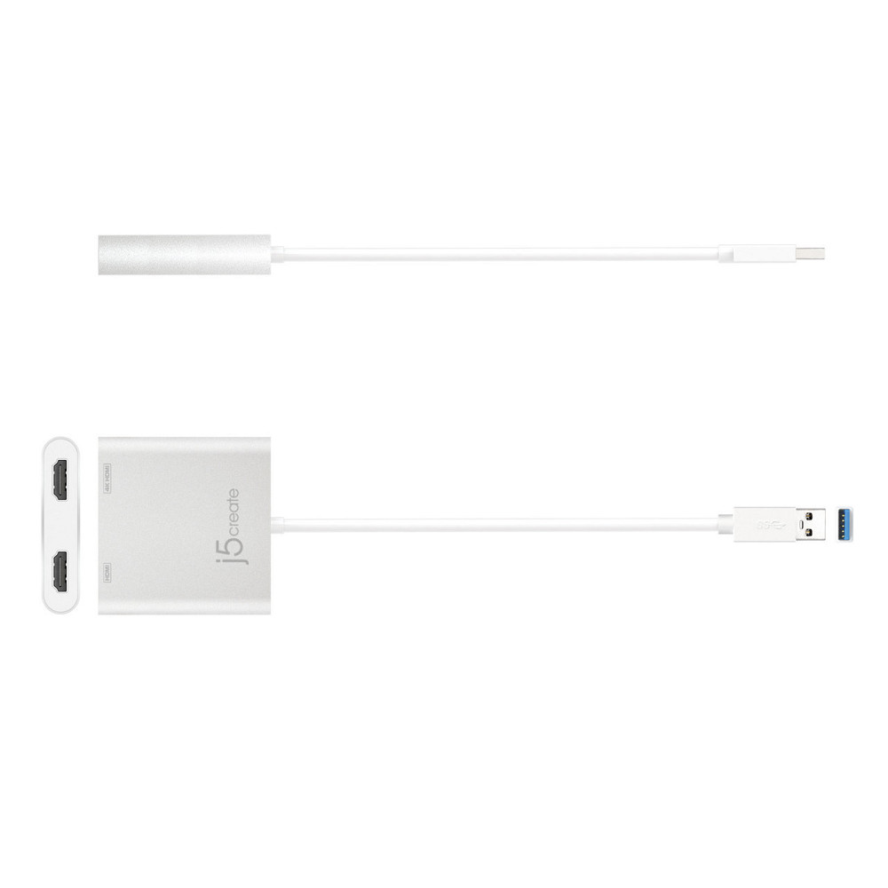 Адаптер J5create USB-A — 2 HDMI (M/F), Silver (JUA365-N) ( 19949 ) Харьков - изображение 3