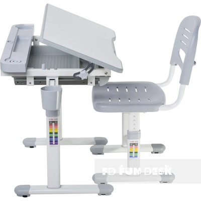 Парта зі стільцем FunDesk Cantare Grey Вінниця - фото 8