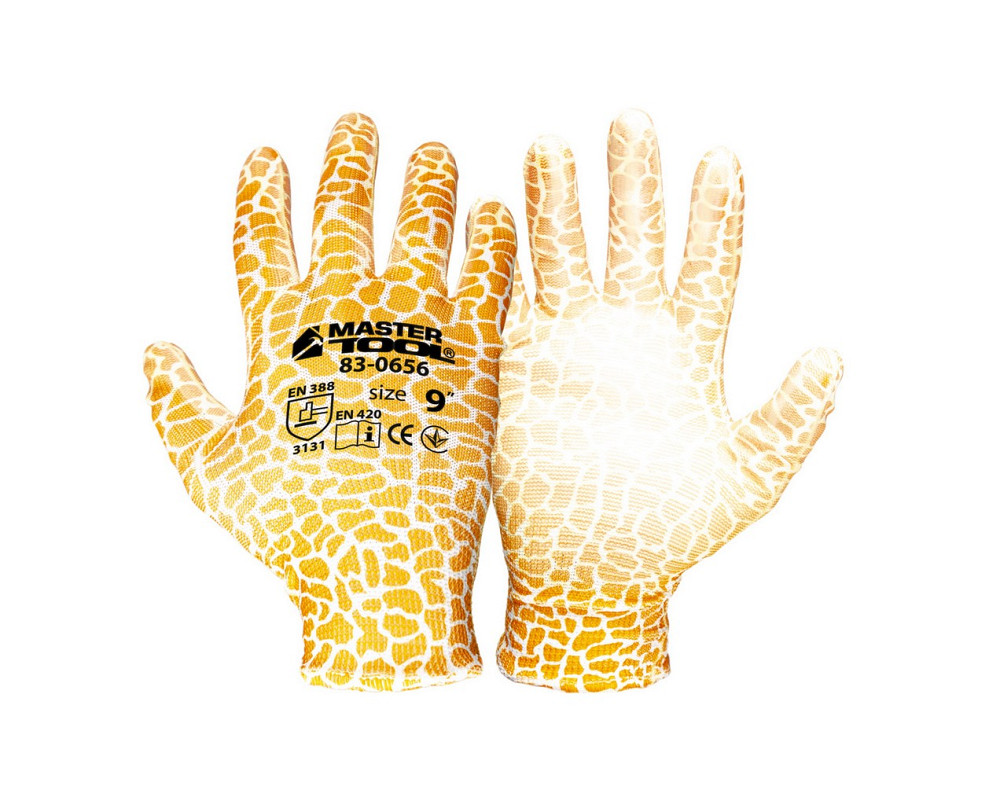 MASTERTOOL Рукавички безшовні трикотажні MASTERTOOL "Кульбаба" з поліуретановим покриттям долон Коломия - фото 3