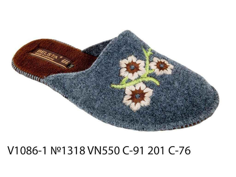Капці р.40 кімнатні жіночі арт.V1086-1 №1318 VN550 C-91 201 C-76 ТМ BELSTA Київ - фото 1