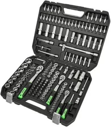 Професійний набір інструментів WINSO Pro 1/2", 1/4", 3/8", 72 зубці, CR-V, 150 од. Ковель