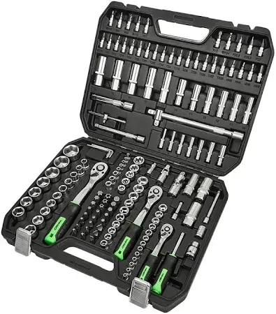Професійний набір інструментів WINSO Pro 1/2", 1/4", 3/8", 72 зубці, CR-V, 150 од. Ковель - фото 1