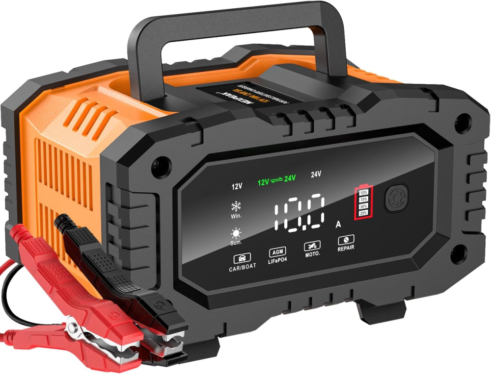 Зарядное устройство NEXPEAK NC202 12/24 В, 10/5 А, LiFePO4/AGM/GEL, 8-этапное, Pulse Repair, LCD Киев - изображение 2