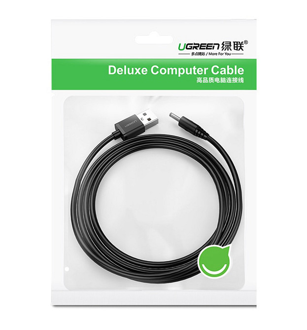 Кабель Ugreen USB 2.0 к DC 3.5x1.35mm US277(10376) (Черный, 1м) Николаев - изображение 9