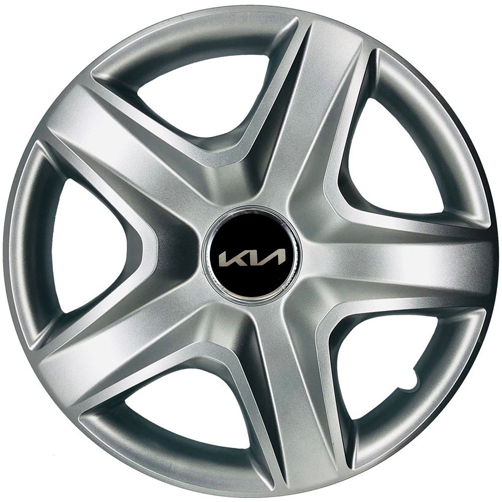 Автомобільні модельні ковпаки R13 Kia NEW 101 4шт, SJS, сріблясті Київ - фото 1