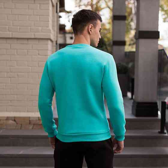 Світшот чоловічий однотонний ментоловий Pobedov 007 ЗИМА Київ