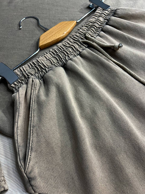 Костюм женский Pepper&mint 25-02 варёный тай-дай футболка и шорты с вышивкой бежевый, бежевый, M Киев - изображение 14