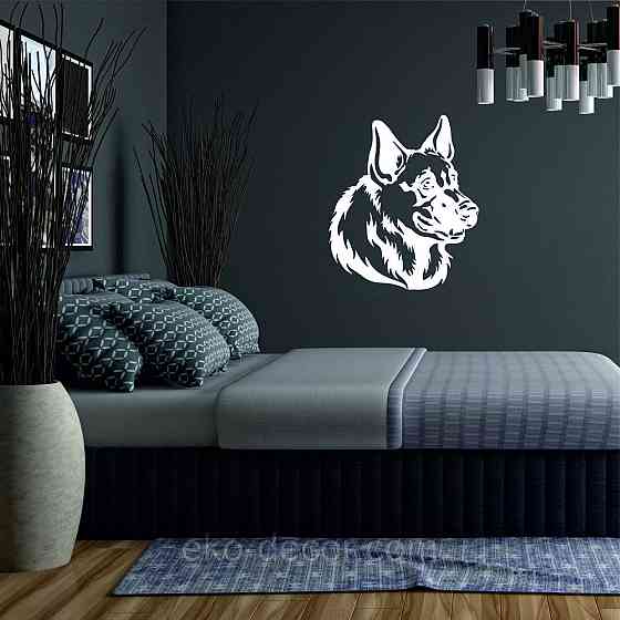 Декоративне настінне Панно «Овчарка», Декор на стіну 110*95 см, Білий Київ