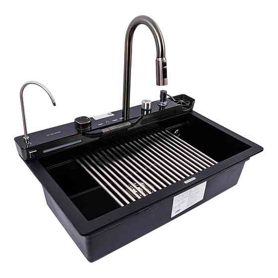 VALESO Гранітна мийка VALESO EVANORA 7546 матова Чорна Київ