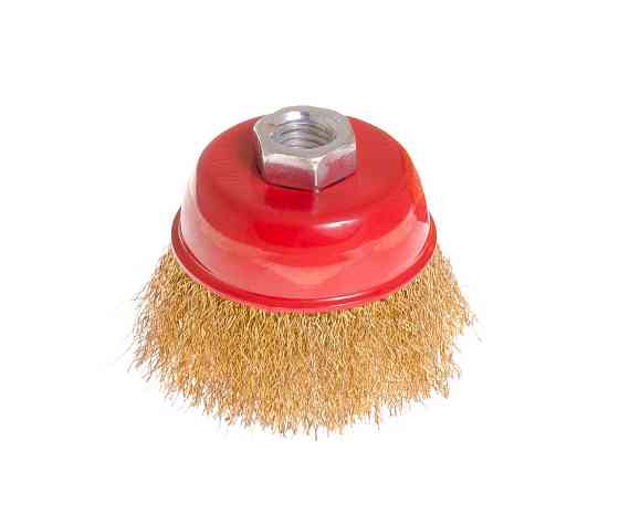 MASTERTOOL Щітка торцева MASTERTOOL з латунованого рифленого дроту Ø 65 мм М14 19-7106 Коломия