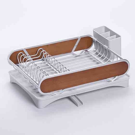 Yiwu Сушарка для посуду алюмінієва з піддоном пластиковим 47x29x13 см HP-46-9-A Коломия