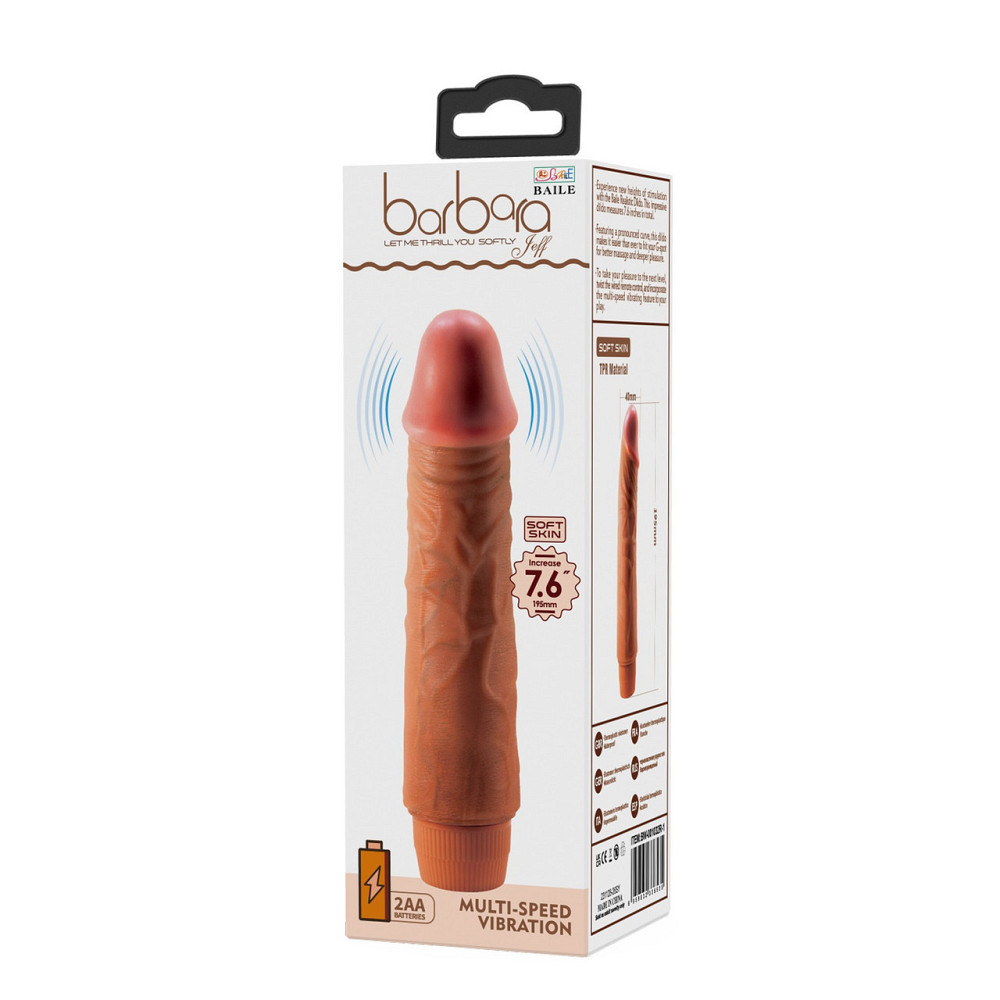Вибратор BAILE barbara Jeff 7.6 '', MULTI-SPEED VIBRATION Sex Aura Киев - изображение 2