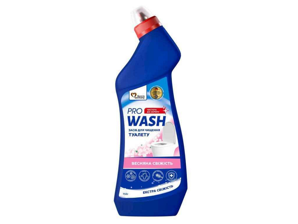 Средство для мытья унитаза 750мл Весенняя свежесть ТМ PRO WASH Киев - изображение 1