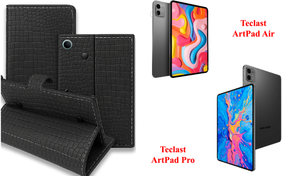 Книжка-трансформер для планшета Teclast ArtPad Air, Teclast ArtPad Pro, колір Black Krokodil Black Київ