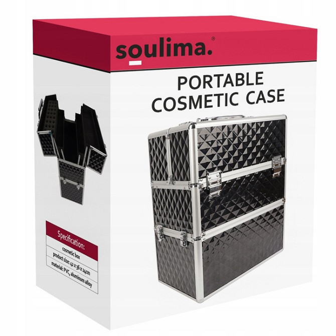 Велика косметичка органайзер для зберігання косметики "XL" Soulima (22529) Нововолинськ - фото 9