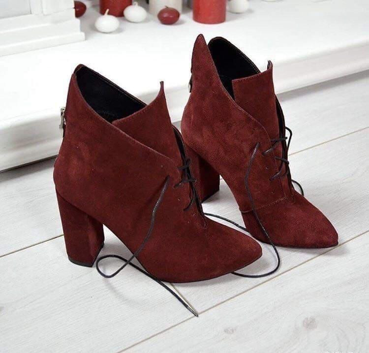 Crisma Черевики жіночі CRISMA бордові замша натуральна каблук 10см 35р. (2735) Коломыя - изображение 1