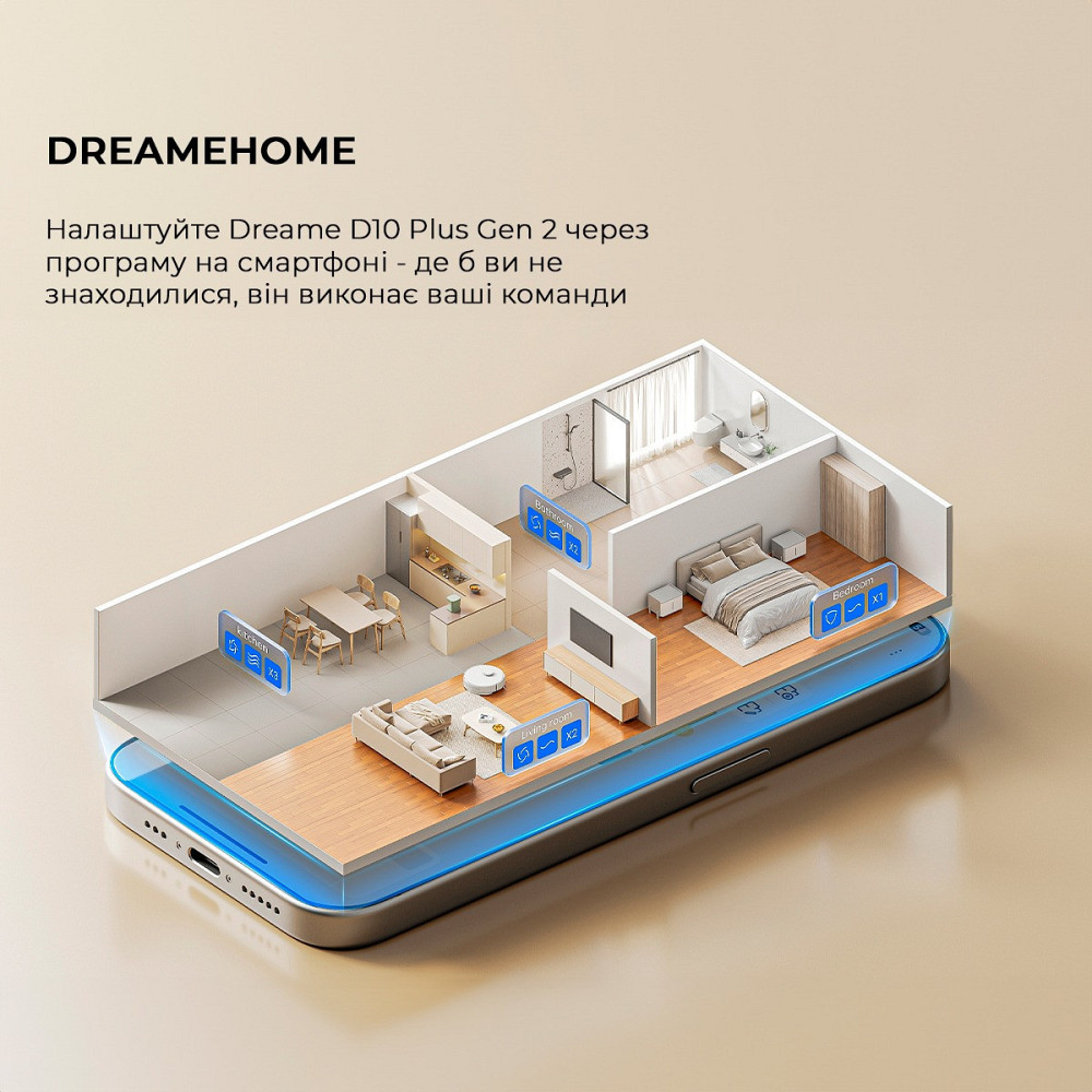 Робот-пилосос Dreame Bot D10 Plus Gen 2 White (RLD32GD) ( white ) Харьков - изображение 17
