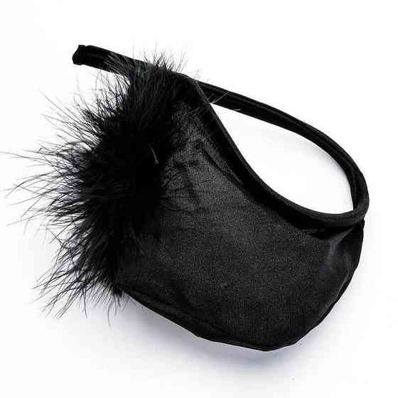 Мужские стринги с перьями эротические без лямок one size черный Киев