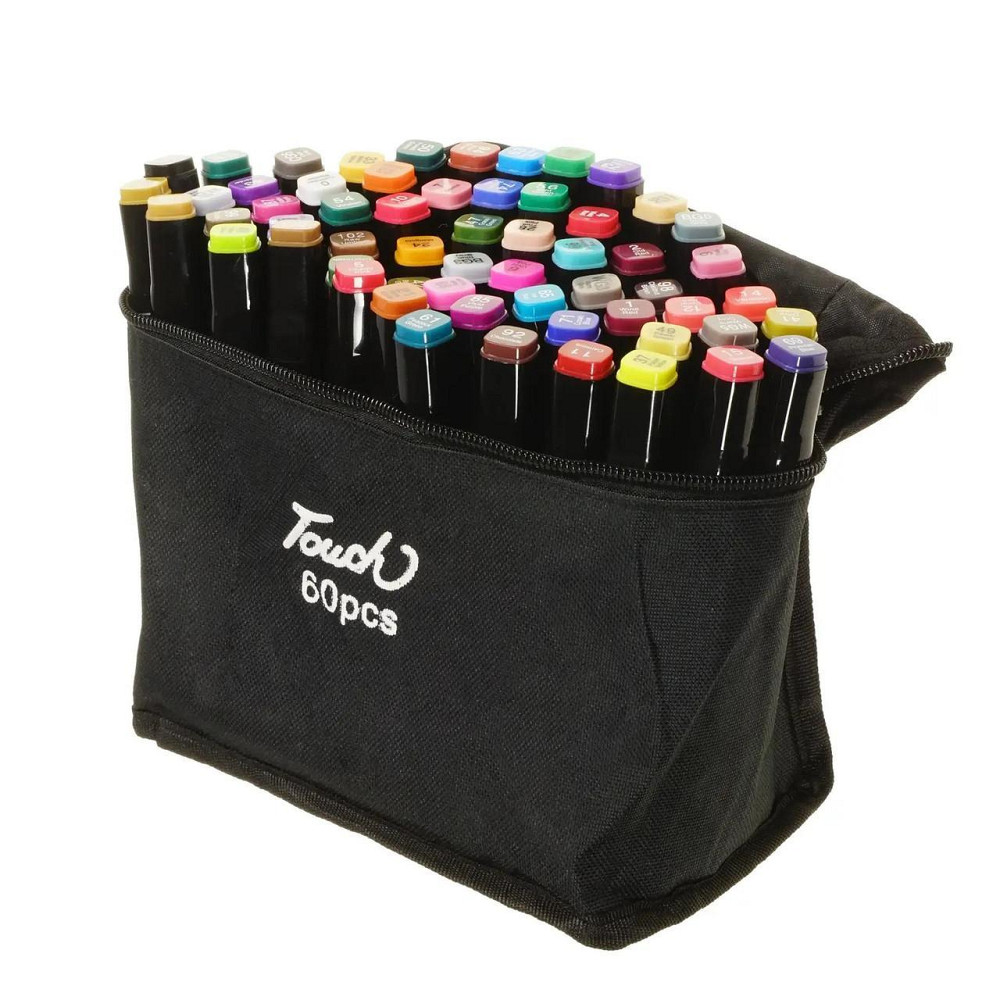 Набор двухсторонних маркеров, Sketch Marker, 60 цветов  для творчества 7751 Одесса - изображение 1