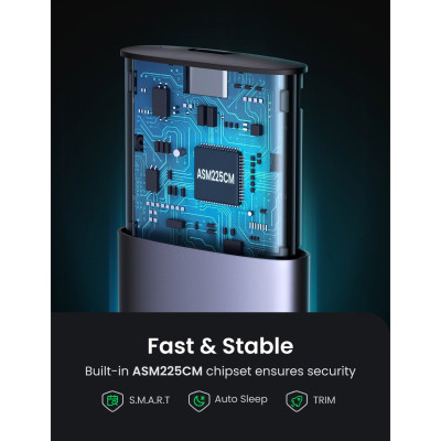 Кишеня зовнішня Ugreen SSD M.2 (NVME) M-KEY 3.1 GEN2 CM400 (10902) Вінниця - фото 5