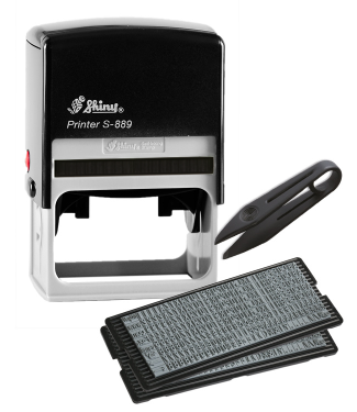 САМОНАБОРНЫЙ ШТАМП 8-СТР, РАЗМЕР ПОЛЯ 40Х64ММ 