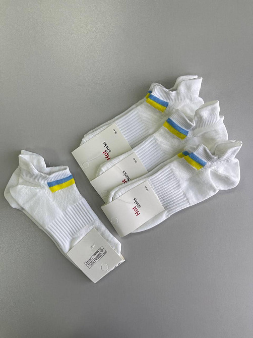 Шкарпетки білі спорт патріотичні Україна р.36-40 Чернівці - фото 3