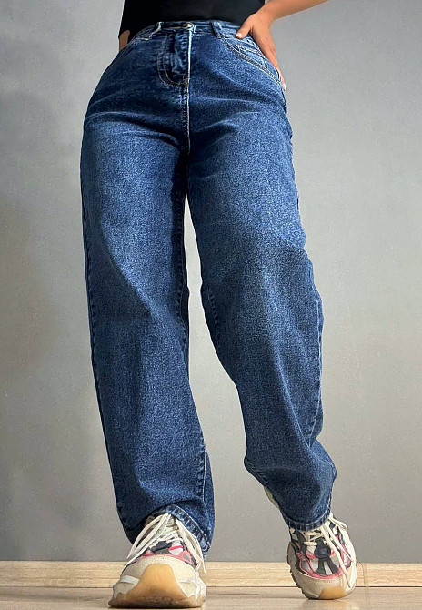 Джинси жіночі Liana 234 skater jeans широкі банани сині, синій, 30, 30, 83 см, 118 см Київ - фото 10